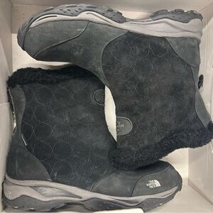 The North Face Black and Charcoal Grey Bella Alta Boots